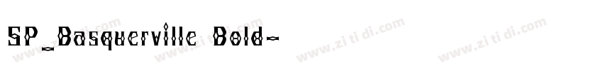 SP_Basquerville Bold字体转换